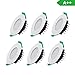 Produktbild LED Kleine Deckeneinbauleuchten 8 Watt Feuchtigkeitsbeständige IP44 Downlight Panel für Bad Küche Wohnzimmer Warm Cool White Ändern 3000 Karat 4000 Karat 5700 Karat Lochdurchmesser 94 MM 6er