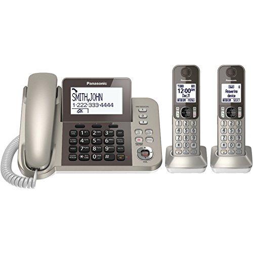 Panasonic KXTGF352N Dect 2-Handset Landline Telephone (Renewed)