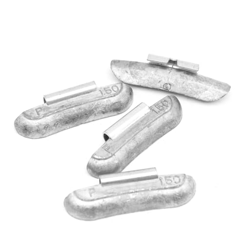 PARTWELL Wheel Weights Lead Clip on Tire Weights, P-Series 1.50 oz, 50 Pcs/Box, Accurate Tolerances, Suitable for Full-Size Pickups, SUVs, Vans, and Passenger Cars