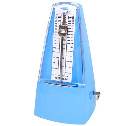keepdrum gmpl BL Métronome mécanique avec cloche aufziehbar Bleu - Les Beatles, Paul McCartney, John Lennon, RIngo Starr, George Harrison keepdrum gmpl BL Métronome mécanique avec cloche aufziehbar Bleu