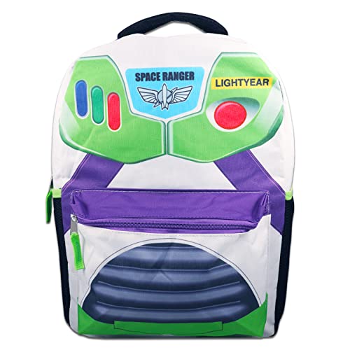 Buzz Lightyear Backpack with Lunch Box Set - Buzz Lightyear Backpack for Boys, Lightyear Lunch Box, Stickers, More | Toy Story Backpack for Kids2