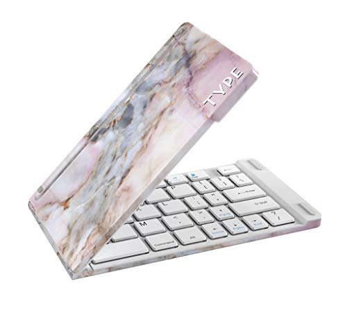 Get Special Price Type Wireless Keyboard (Gemstone)- Foldable, Pocket Size, Bluetooth, for Smart Phones and Tablets, 60 Days of Battery on Standby and 2-3 Weeks of Battery Power While in Continuous use, Aluminum.