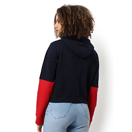 Image of PINACOLADA Women Cotton Zipper Sweatshirt Relaxed Fit for Casual Wear | Full Sleeves | Stylish Sweatshirt Crafted with Comfort Fit and High Performance for Everyday Wear
