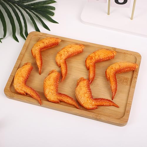 Alas de pollo artificiales de silicona para decoración de mesas festivas 7