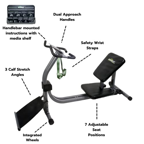 Stretching Machine Limber Pro (With Patented Adjustable Slide And Lock Seat, Calf Stretch Station And Removable Media Shelf) Great For For Stretching To Increase Flexibility And Decrease Back Pain. #TOP1