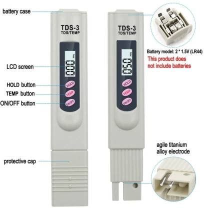 Image of MCP Healthcare Digital LCD TDS Meter Pen Type Water Quality Monitoring Instrument Water Quality