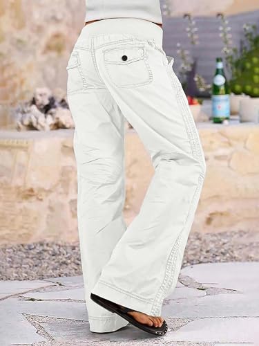 Image of Flamingals Straight Leg Drawstring Pants for Women