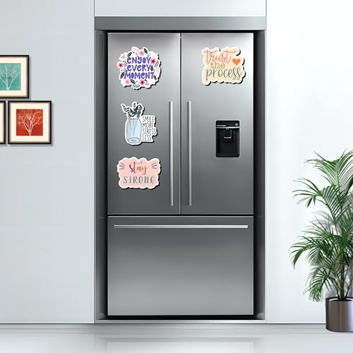 Image of LIVELLO Wooden Fridge Magnets for Home and Kitchen | Indian Cultural Themed Decorative Refrigerator Magnets | Funny Kitchen Gift Items and Collectibles | Multicolor Wooden Magnet Set (Pack of 4)