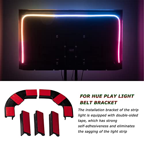 GWNOWZZET Hue Play Gradient Light Strip Mounting Bracket 5 Pieces with Double Back Tape