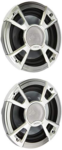 Clarion Corporation of America CMQ1622RL Marine Coaxial Speaker with Built-in Blue LED Light 6.5