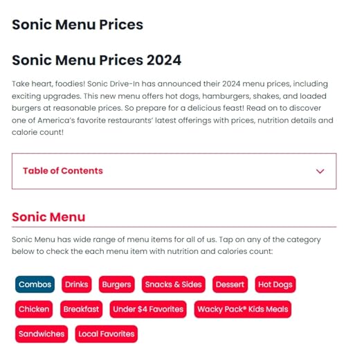 『Exploring Sonic Menu Prices: Slushes, Burgers, and Deals』のカバーアート