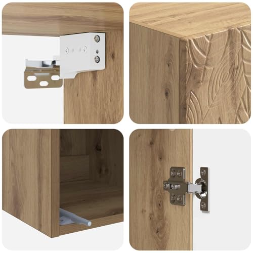 Armarios de madera de roble Artisan solución almacenamiento 2 puertas 8