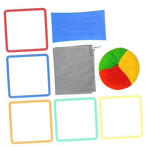 ifundom 1 Set Jumping Ring with Connectors Beanbag Storage Bag Agility Fun for Activities