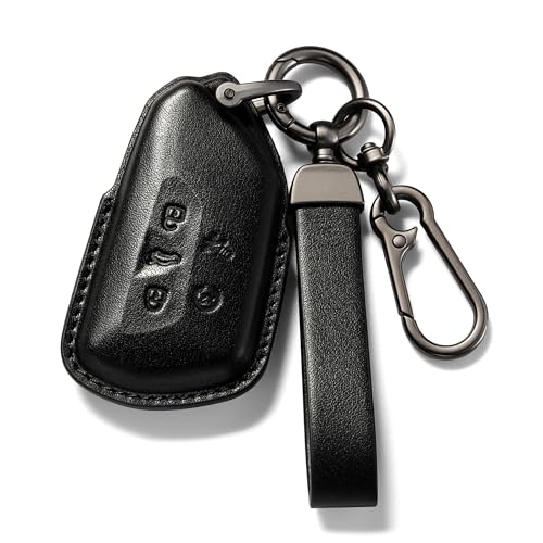 Smyfob for Volkswagen Atlas Key Fob Cover Leather car Key case 2026 2025 2024 VW Atlas Cross Sport Accessories 5 Button