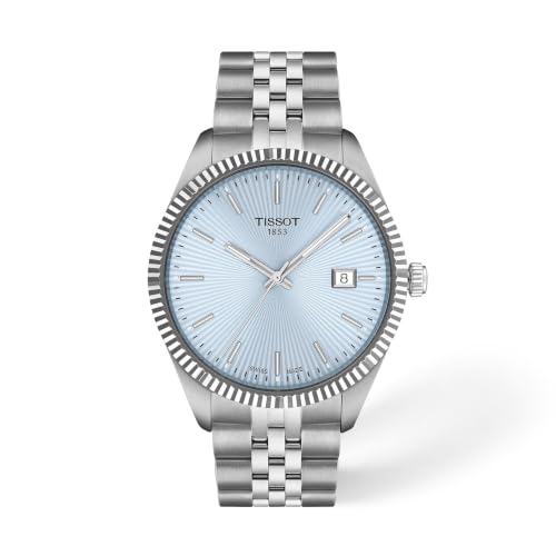 Image of Tissot Ballade, Swiss Quartz, 40mm, Ice Blue Dial, Men's Watch