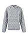 Kenhansion Women's Lightweight Quilted Textured Hoodies Sweatshirt Fashion Casual Long Sleeve Warm Pullover Tops Fall Coats (Light Grey,X-Large)