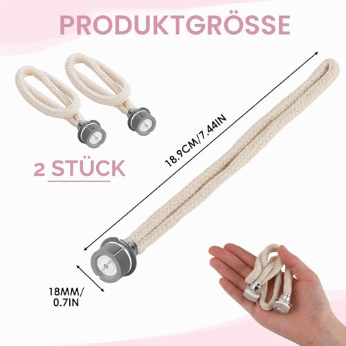 Duftlampe Docht Ersatz für Lampe Berger & Katalytische Duftlampen, 18mm Öllampe Ersatzdocht Silber für Raumluftverbesserung & Aromatherapie, Langlebiges Katalytisches Brenner Zubehör (2, Rund)