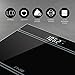 RIVIO 440 lb High Capacity Digital Body Weight Bathroom Scale with Large LCD Backlight Display, Step-On Technology High Precision Measurements, 6mm Tempered Glass Black, Batteries Included