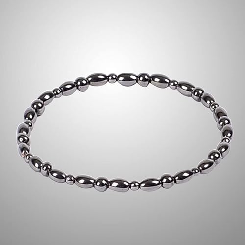 Miniatura 7 de Tobillera de obsidiana negra antihinchazón, 2 tobilleras magnéticas de obsidiana para terapia de mujeres, buena para aliviar el dolor en las