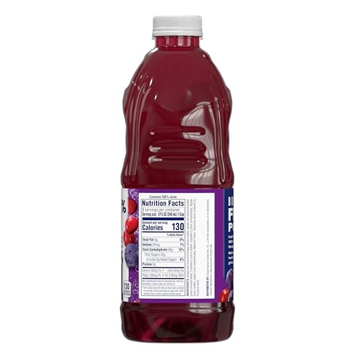 Image of Ocean Spray 100% Juice Cranberry Grape Juice Blend, 64 Fl Oz Bottle