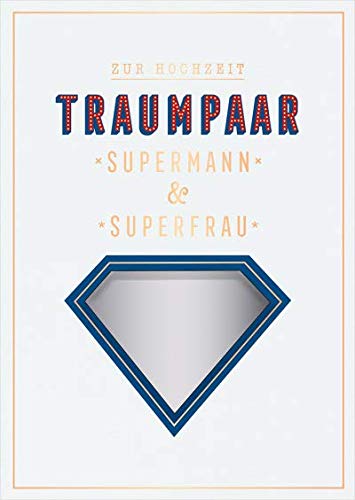 Grafik-Werkstatt Grafik Werkstatt Congratulations Card Wedding Music Card with Sound Coversong"Superman Theme"