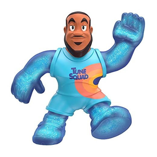 Moose Toys Heroes of Goo JIT Zu – Space Jam: A New Legacy - 5" Stretchy Goo Filled Action Figure - Lebron James (Power Up)