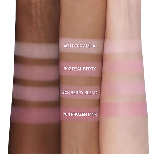Image of Dasique Blending Mood Cheek #06 Berry Smoothie | 4 Blendable Shades | Pressed Powder Blush Palette for Cheeks | Silky & Soft Blur Finish | Lightweight Blush for Cheeks | Korean Makeup | Vegan