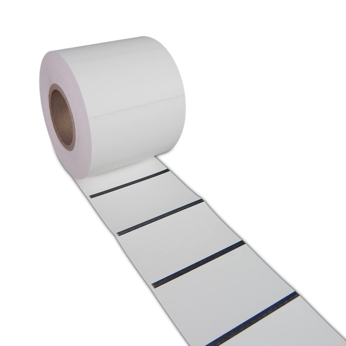 5 Rollen Regal-Etiketten für Scannerschienen weiß auf Rolle 70 x 38 mm | für Thermodirektdrucker | Regalschilder für Preisleiste | HUTNER