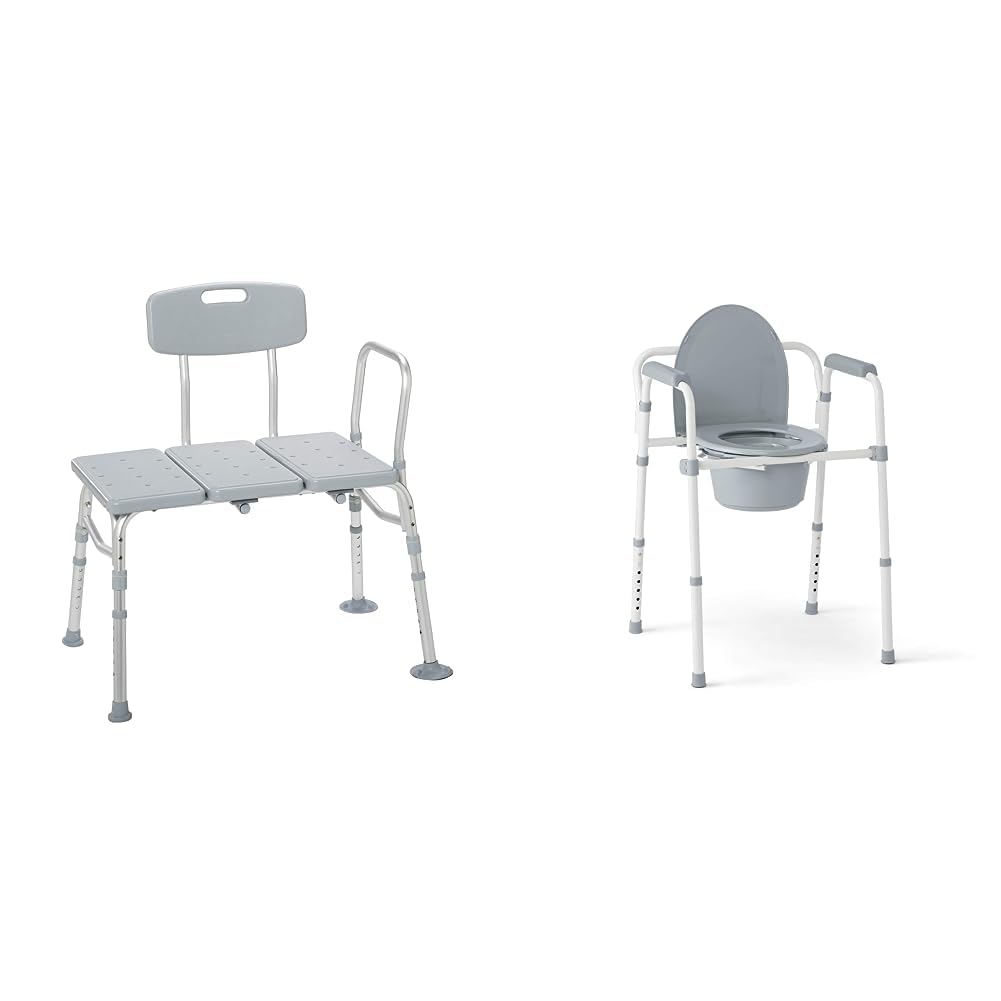 Drive Medical 12011KD1 Tub Transfer Bench for Bathtub, Height