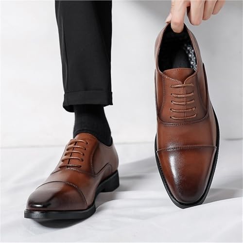 Quality Leather Lace Up Oxford Shoes for Men Perfect for Business and Formal Occasions2
