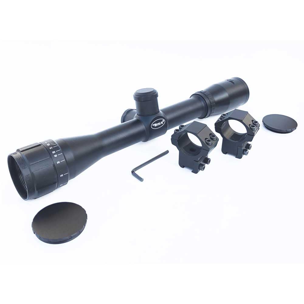 BSA AR4X32 Mira telescópica 4x32 A/O TT para Tiro Deportivo con Monturas