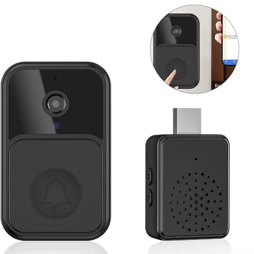 per Tuya WIFI Campanello Visibile, V9 Monitoraggio Domestico Remoto Video Variabile Suono Citofono Ad Alta Definizione Visione Notturna Campanello Senza Fili