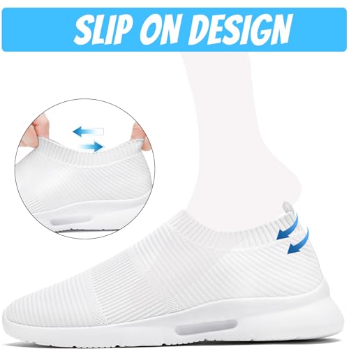 Image of Men's Running Shoes Lightweight Breathable Athletic Sneakers Non Slip Comfortable Walking Tennis Shoes for Gym Workout