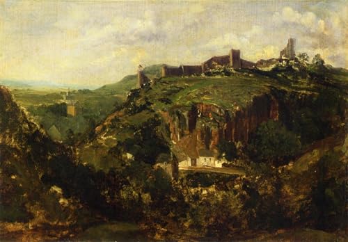 Pintura de lienzo Città dell'Alvernia Theodore Rousseau para eliminar paredes vacías y sosas