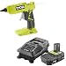 Ryobi Glue Gun P305 with Charger & Lithium-ion battery P163 18-Volt ONE+ 2.0 Ah battery and charger