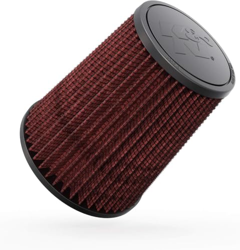 Image of K&N High-Flow Original Lifetime Universal Clamp-On Air Filter: High Performance, Premium, Washable: Flange Diameter: 4 In, Filter Height: 7 In, Flange Length: 0.625 In, Shape: Round Tapered, RF-1015
