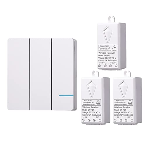 Interruptor de luz por control remoto inalámbrico ON OFF con mini receptor para E26 1