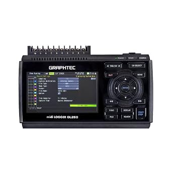 Graphtec GL260 مسجل بيانات 10 قنوات لقياس الجهد ودرجة الحرارة والرطوبة والنبض والمنطق يحل محل GL240