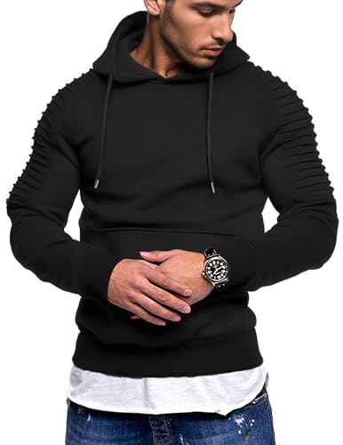 Coofandy Men'S Workout Hoodie Gym Sport Sweatshirt Athletic Pullover Casual Fashion Hooded With Pocket thumb #1