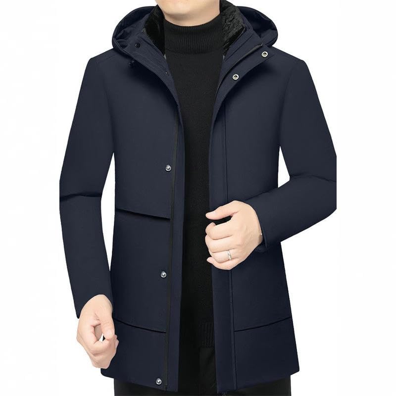 Chaqueta acolchada de invierno para hombre ajustable con forro extraíble impermeable 5
