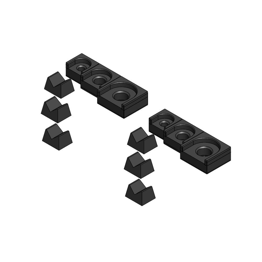 MagAttach Ratchet Organizer Kit (3 Piece Set (2-Pack), Black/Black)