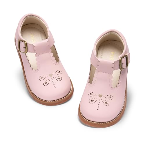 Image of PHIRAMIN Toddler Girl Mary Jane Dress Shoes-Little Girl School Uniform Shoes for Wedding Party