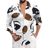 Design à thème : ce t-shirt pour homme avec un design imprimé de football s'adapte parfaitement à l'atmosphère et vous permet de vous démarquer lors de fêtes de fans.