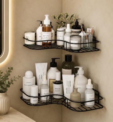 iSTAR Bathroom Organiser Without Drill Bathroom Accessories Set S...