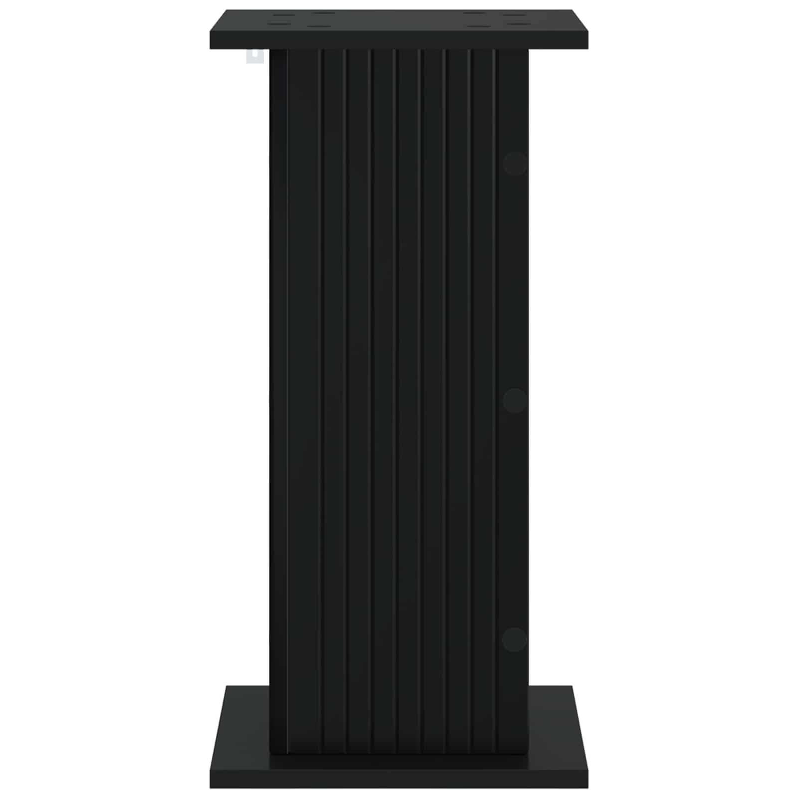 Support plante noir en bois d'ingénierie 2 pcs 30,5 x 30 x 60,5 cm pour intérieur jardin balcon terrasse, support tuteur pot jardinière pour maintien croissance plante grimpante décor