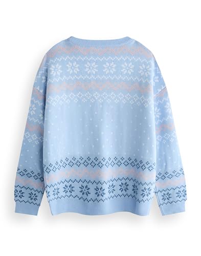 Disney Lilo & Stitch Kids Christmas Jumper | Graphic Knitted Sweater for Children | Festive Holiday Long Sleeve Knitwear Top3