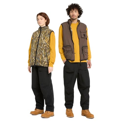 Timberland mens Reversible Utility Vest + Aop