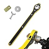 Gasedin Jack Ratchet Wrench, Car Steel Jack Long Handle Wrench Tool, 360° Rotating Labor-Saving Scissor Jack Wrench with Forward and Reverse Knobs, Universal Car Accessories (With Accessories)