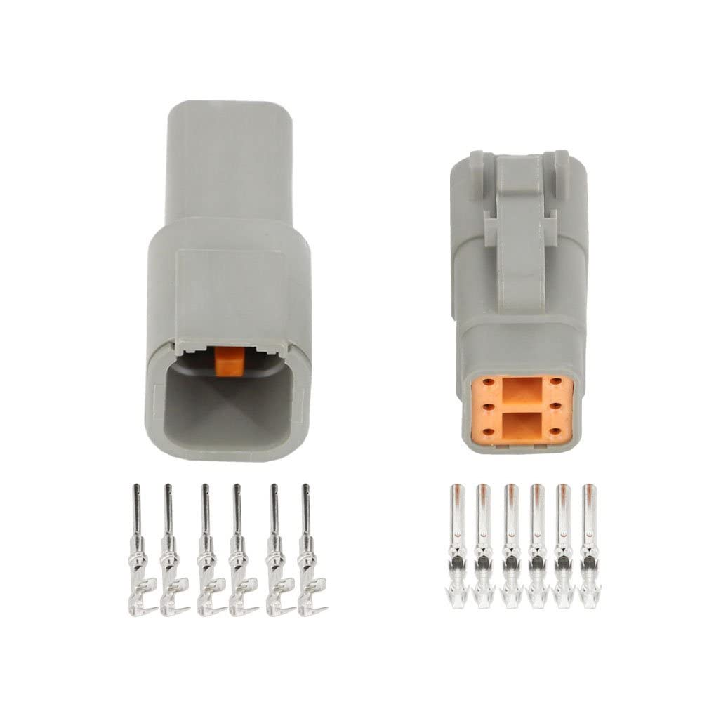 5 Sets Automotive Connector Waterproof Plug Sheath with Terminal DTM06-12S / DTM04-12P