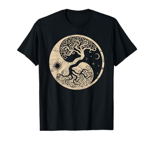 Yggdrasil Wikinger Baum Midgard Odhin Thor Wotan Walhalla T-Shirt